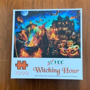 Witching Hour 1000 pc puzzle Vermont Christmas company, complete. Hard